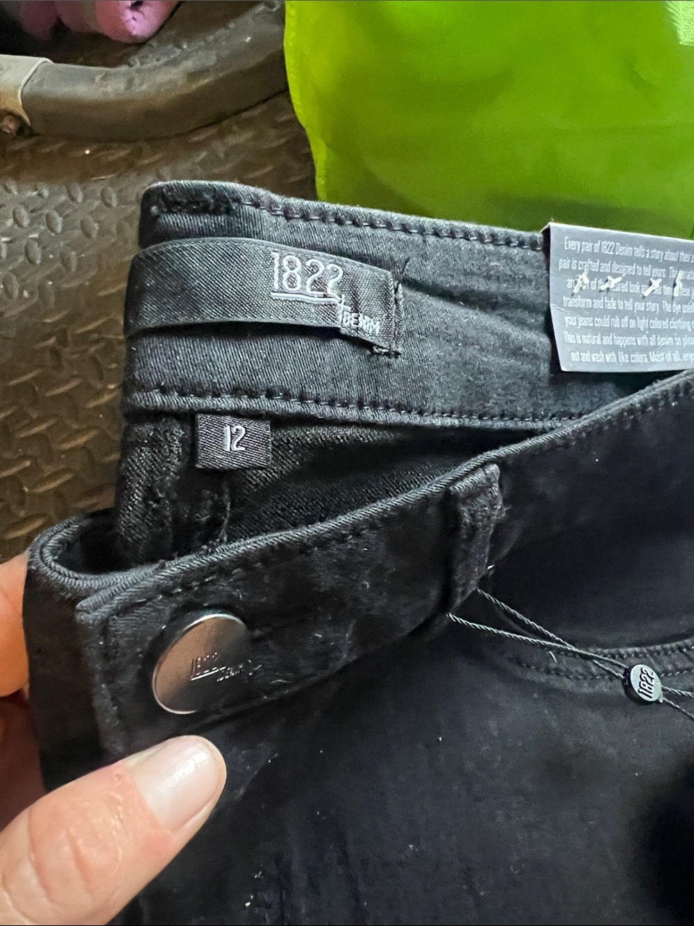 1822 Denim Black Contour Ankle Skinny Jeans - Picture 3 of 5